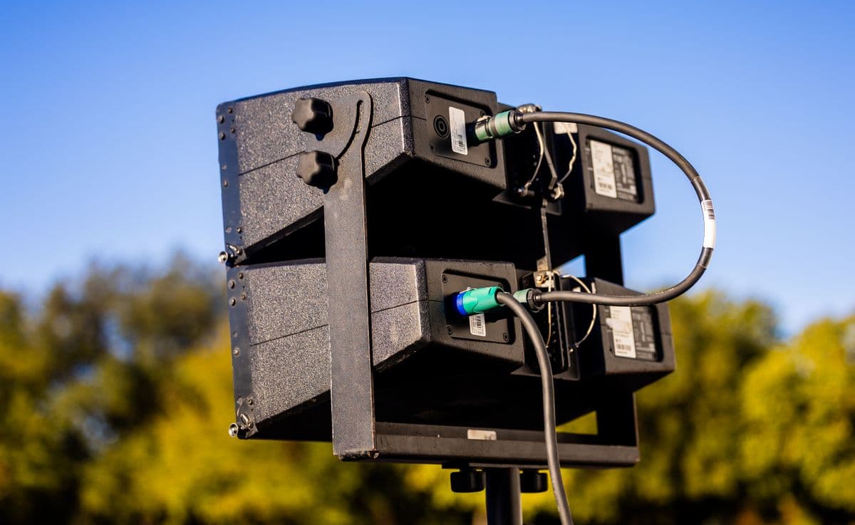 Bocinas y line array instalados para iglesia en Guatemala